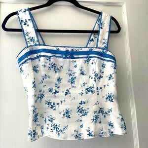 Reformation linen Eloise top